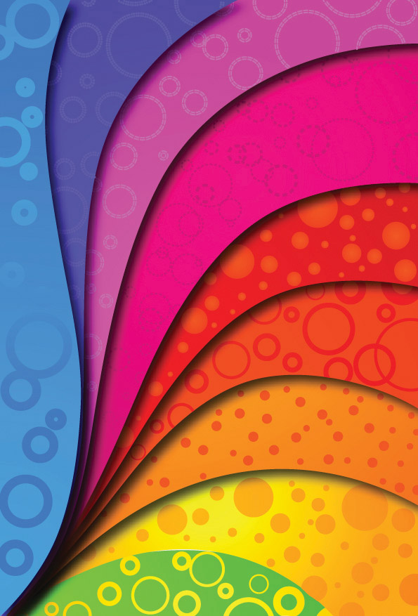 free vector Colorful vector background arc